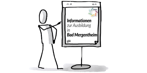 Ausbildung am Standort Bad Mergentheim_Figur hinter Notizblock