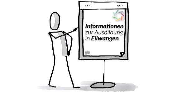 Ausbildung am Standort Ellwangen_Figur hinter Notizblock
