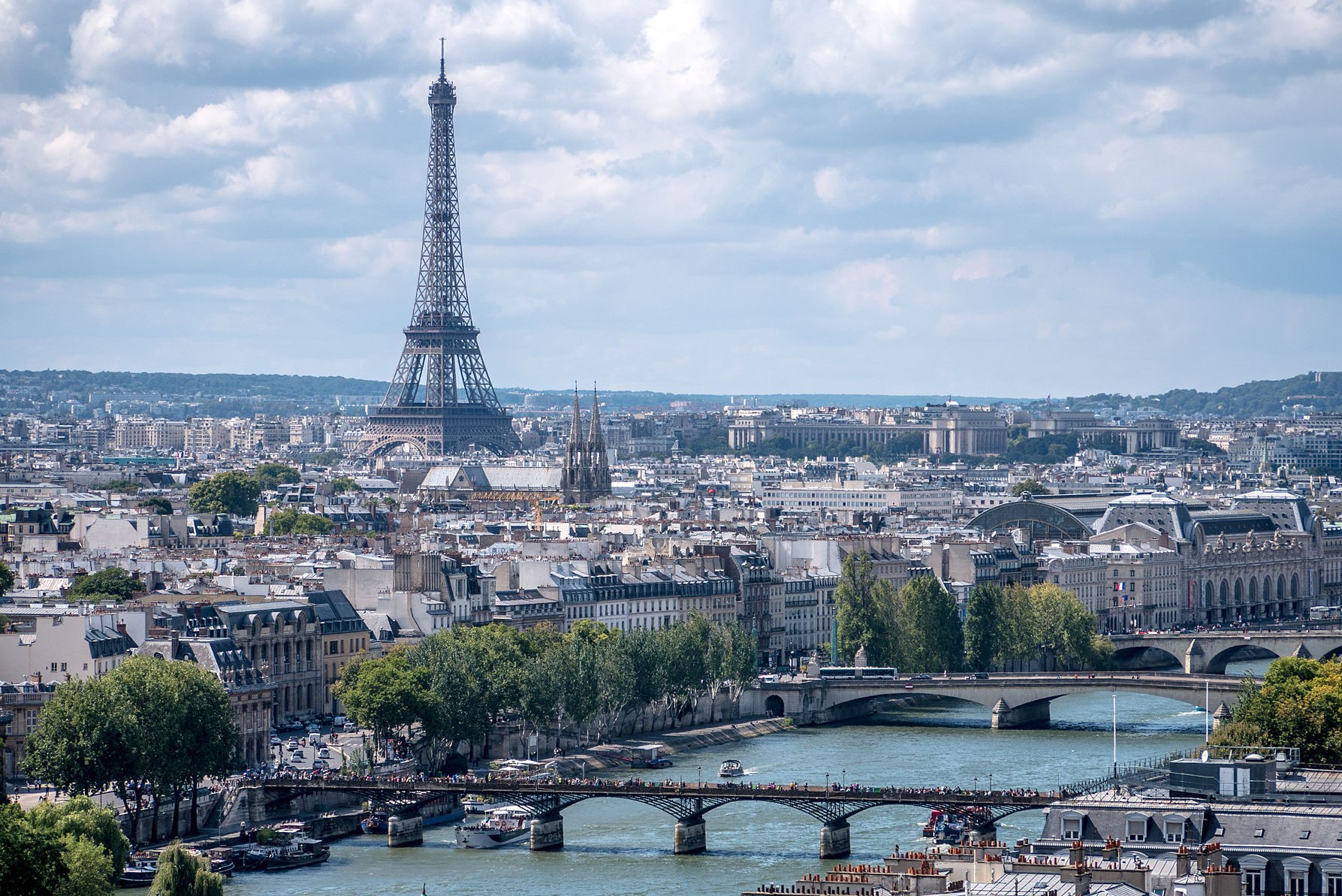 La Tour Eiffel vue de la Tour Saint-Jacques, Paris 2014