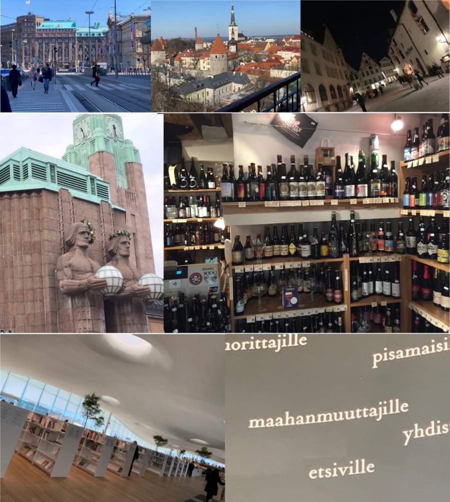 Bildkollage, Eindrücke aus Finnland und Estland