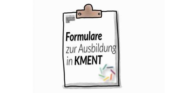Ausbildung in der Fachrichtung KMENT_Klemmbrett mit Logo