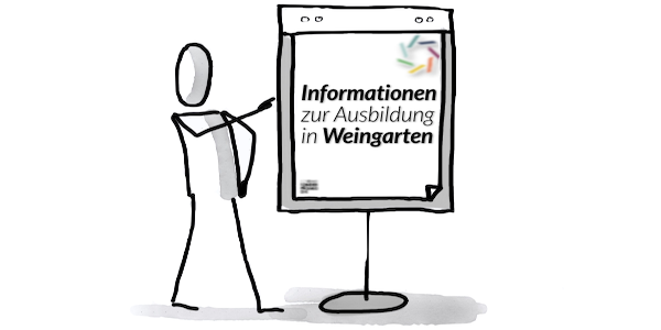 Ausbildung am Standort Weingarten_Figur hinter Notizblock